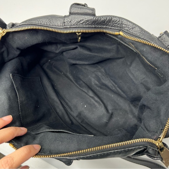 See By Chloe Kay Black Leather Satchel Shoulder Crossbody Bag - Picture 10 of 16